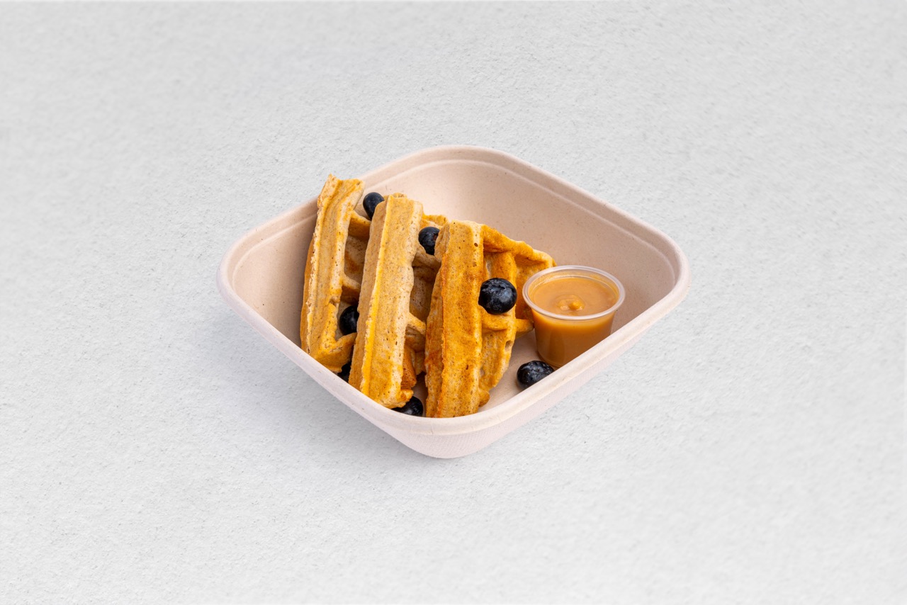 Banana Peanut Butter Protein Waffle