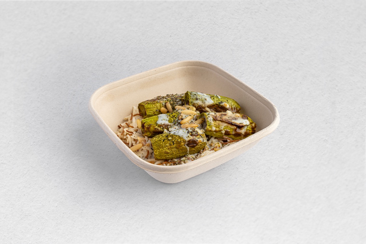 Beef Makhshi Marrow with Yogurt Sauce