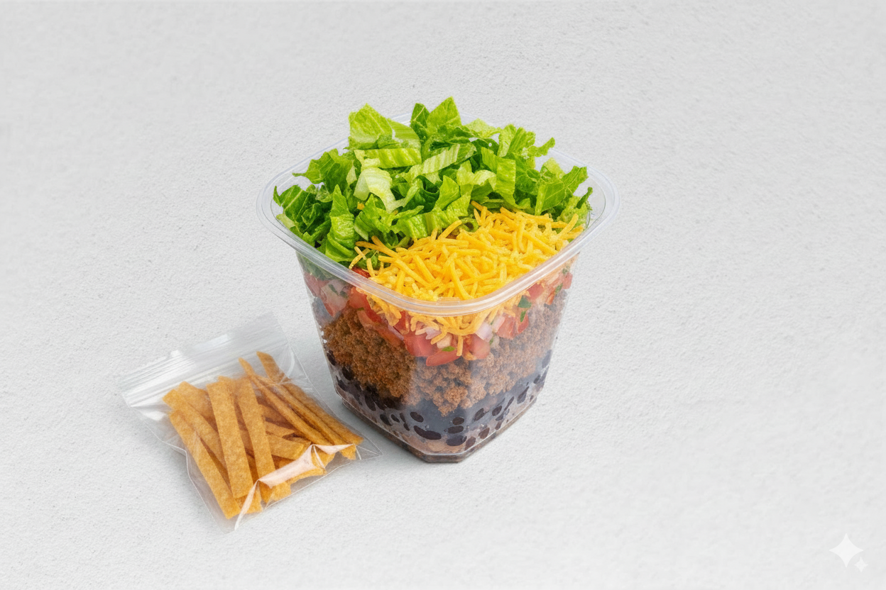 Beef Tacos Salad Jar