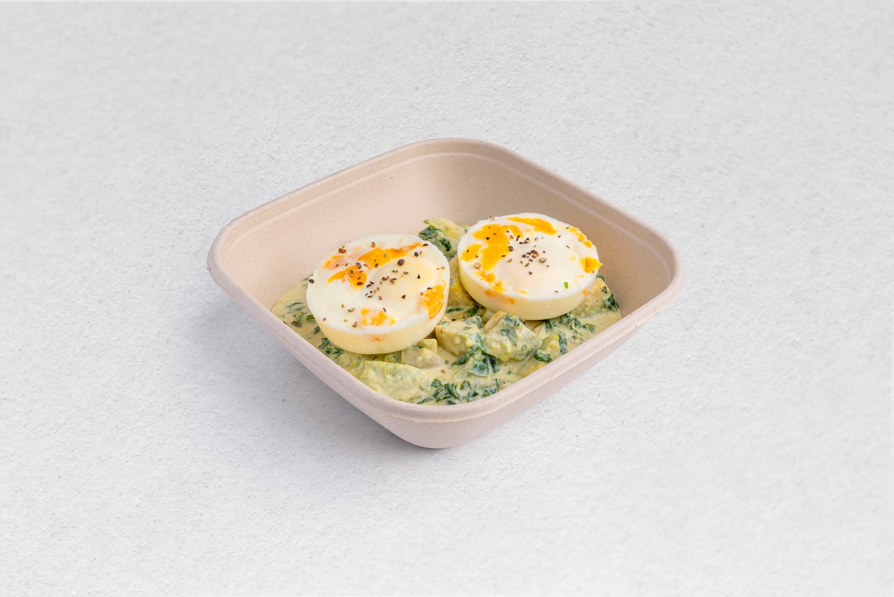 Cheesy Spinach Egg