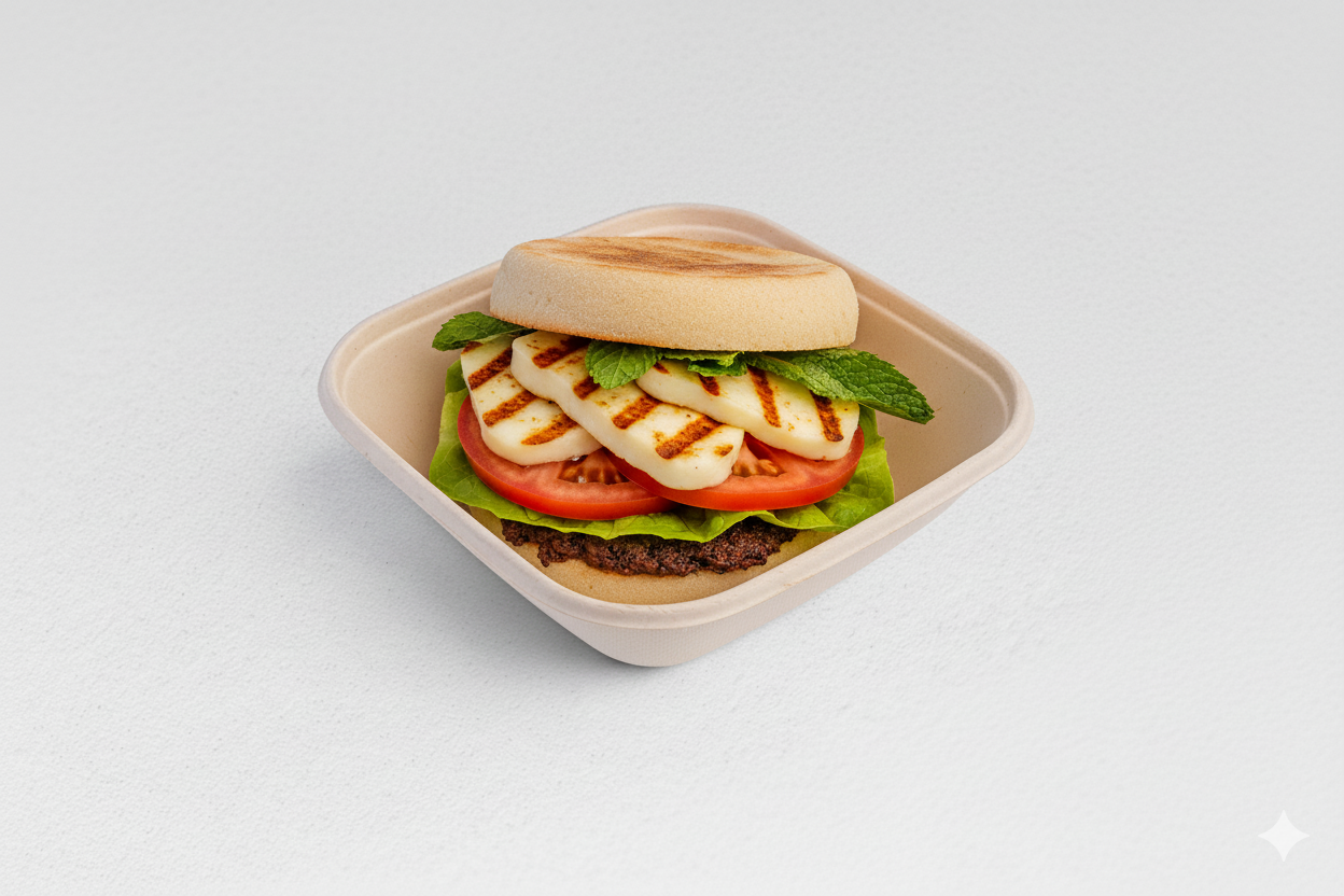 Halloumi English Muffin