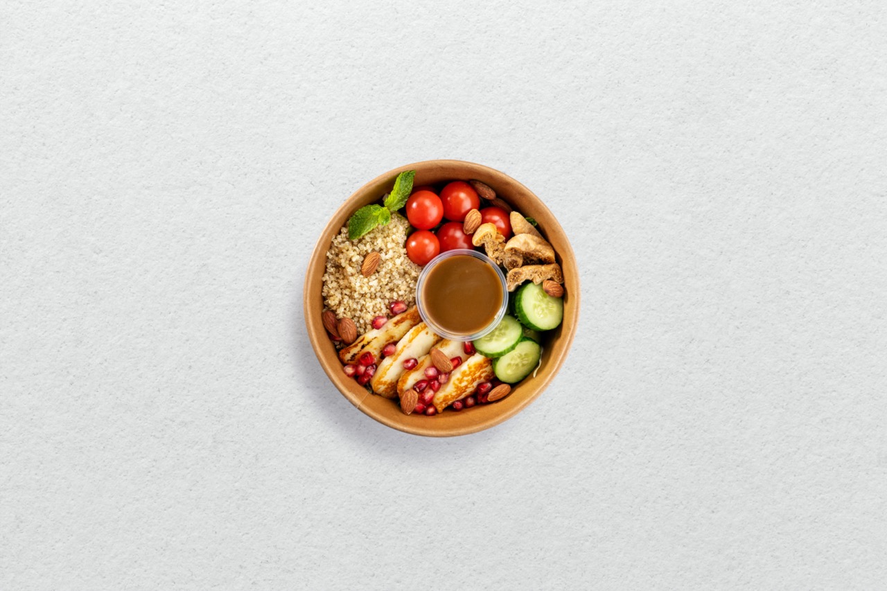 Halloumi Quinoa Bowl