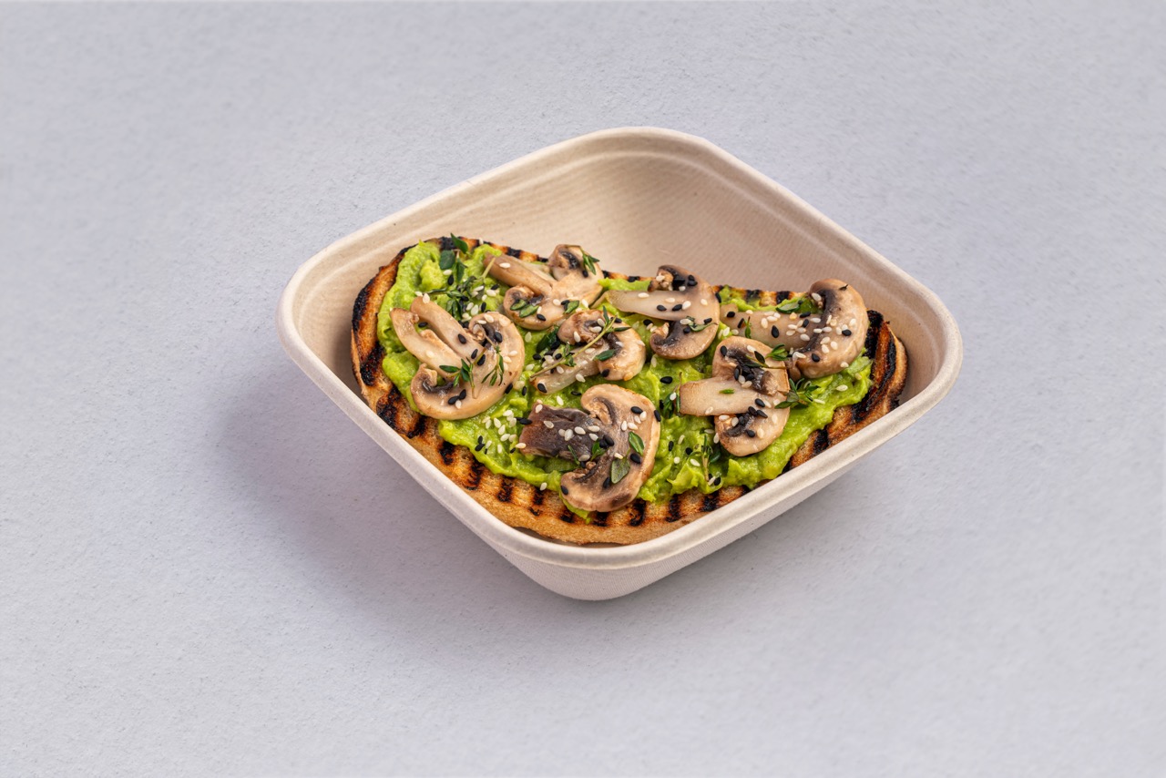Mushroom Avo sourdough
