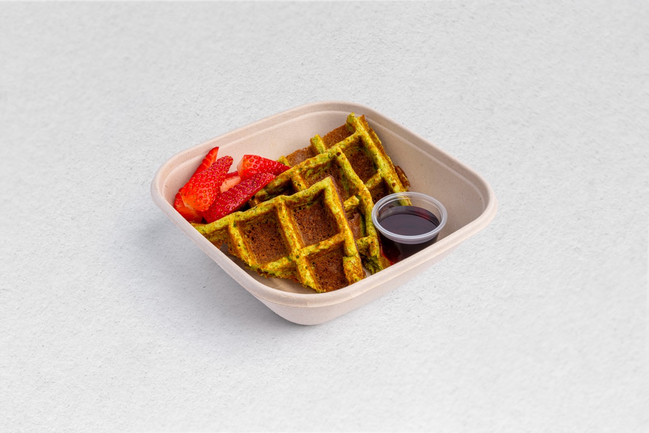 Spinach Banana Protein Waffle